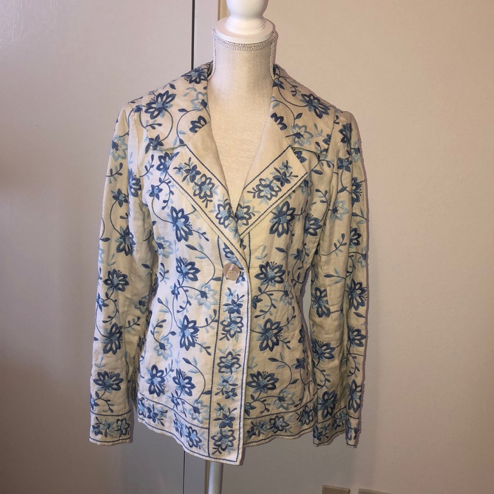 *J.Jill flowered blazer
